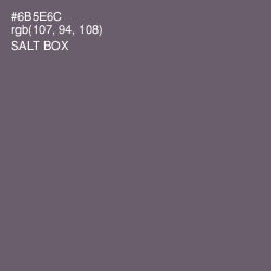 #6B5E6C - Salt Box Color Image